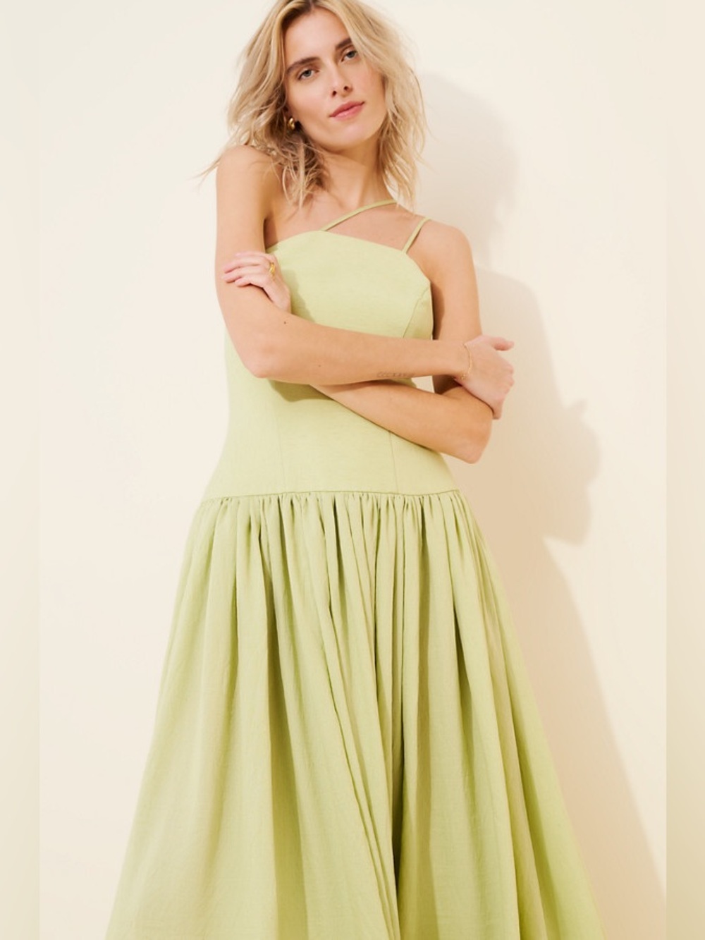 Rendoll Lexy Linen Blend Maxi Dress